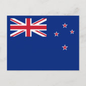 ニュージーランド国旗、ニュージーランド国旗 ポストカード (正面)