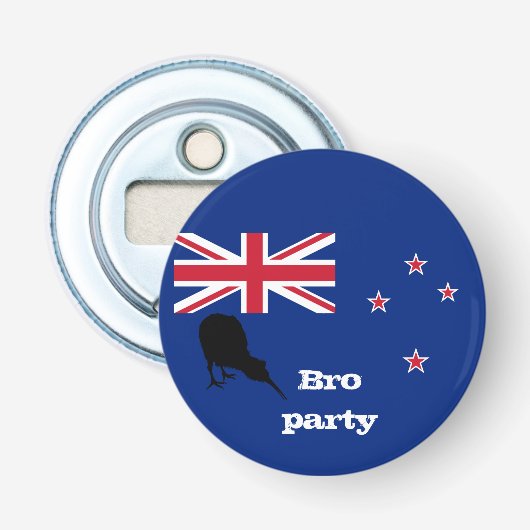 ニュージーランド国旗、ニュージーランド、パーティー/スポーツ  栓抜き (正面)