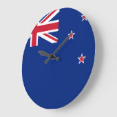 ニュージーランド国旗 ラージ壁時計 (傾斜)