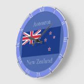 ニュージーランド国旗 ラージ壁時計 (傾斜)