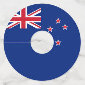 ニュージーランド国旗 ワイングラスタグ (正面)
