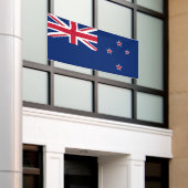 ニュージーランド国旗 横断幕 (ビルの外側)