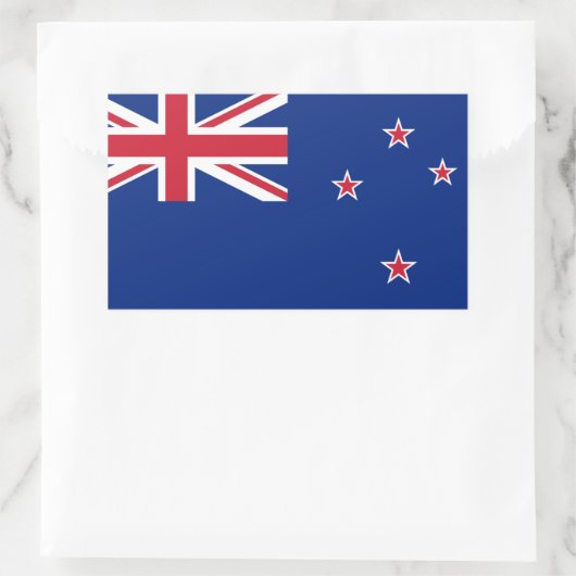 ニュージーランド国旗 長方形シール (バッグ)