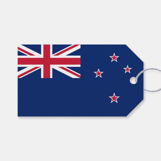 ニュージーランド国旗(NZ) ギフトタグ (正面(横))
