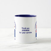 ニュージーランド国旗THANK YOU退役軍人 マグカップ (中央)