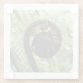 ニュージーランド土産ファーンコール写真 ガラスコースター (裏面)