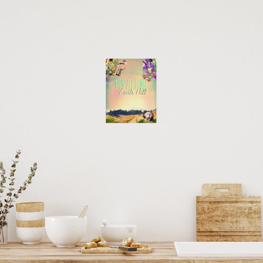 ニュージーランド城の丘岩 ポスター (キッチン)