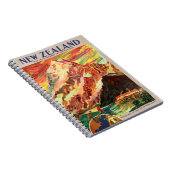 ニュージーランド山調理師ヴィンテージ旅行ポスター ノートブック (右側)