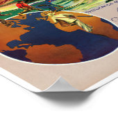 ニュージーランド山調理師ヴィンテージ旅行ポスター ポスター (角)