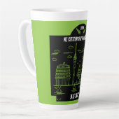 ニュージーランド市民権お祝いギフト カフェラテマグ (左アングル)