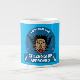ニュージーランド市民権ギフト  新しい市民   Kiwi ジャンボコーヒーマグカップ