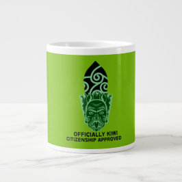 ニュージーランド市民権ギフト |新しい市民 | Kiwi ジャンボコーヒーマグカップ