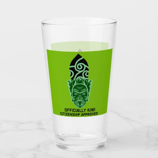 ニュージーランド市民権ギフト |新しい市民 | Kiwi タンブラーグラス (正面)