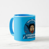 ニュージーランド市民権ギフト |新しい市民 | Kiwi マグカップ (正面左)