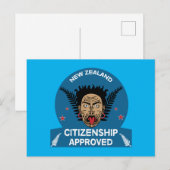 ニュージーランド市民権ギフト |新しい市民 | Kiwi 案内ポストカード (正面/裏面)
