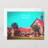 ニュージーランド旅行ロトルア美術館 ポストカード (正面/裏面)