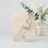 ニュージーランド植民地の地図 ポストカード (スタンド正面)