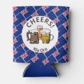 ニュージーランド漫画3応援キアオラ 缶クーラー (正面)