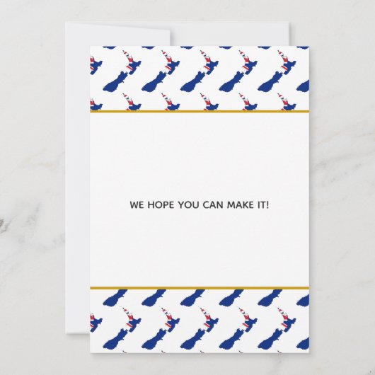 ニュージーランド特別イベント ウェディング セレブレーション セーブザデート (裏面)