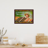 ニュージーランド菓子プリント ポスター (キッチン)