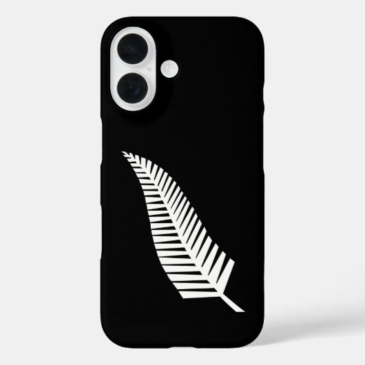 ニュージーランド銀フェルンフラグ Case-Mate iPhoneケース (裏面)