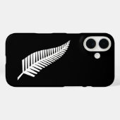 ニュージーランド銀フェルンフラグ Case-Mate iPhoneケース (裏面 (横))