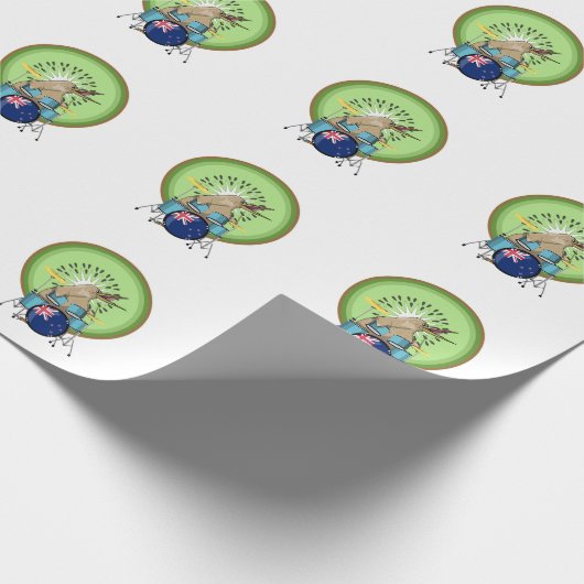 ニュージーランド音楽キウイドラム ラッピングペーパー (角)