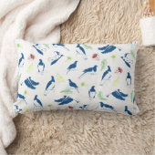 ニュージーランド鳥のパターン ランバークッション (ブランケット)