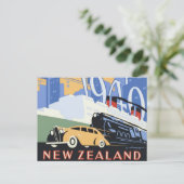 ニュージーランド100周年ヴィンテージ旅行 ポストカード (スタンド正面)