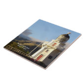 ニュージーランド，アカロアライトハウス タイル (側面)