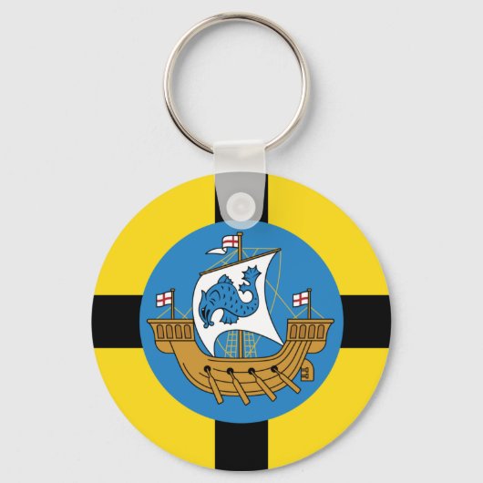 ニュージーランド・ウェリントン国旗 キーホルダー (正面)