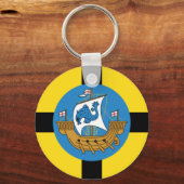 ニュージーランド・ウェリントン国旗 キーホルダー (正面)