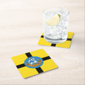 ニュージーランド・ウェリントン州旗 スクエアペーパーコースター (インサイチュ)