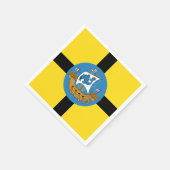 ニュージーランド・ウェリントン州旗 スタンダードカクテルナプキン (角)