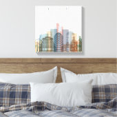 ニュージーランド・ウェリントン |スカイライン キャンバスプリント (インサイチュ (寝室))