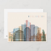 ニュージーランド・ウェリントン |スカイライン ポストカード (正面/裏面)