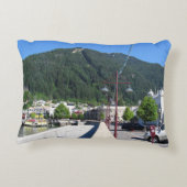 ニュージーランド、オタゴ、クイーンズタウン アクセントクッション (裏面)