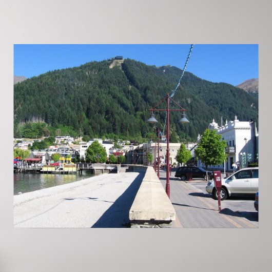 ニュージーランド、オタゴ、クイーンズタウン ポスター (正面)