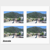 ニュージーランド、オタゴ、クイーンズタウン 長方形シール (シート)