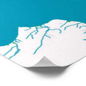 ニュージーランド,オークランドの市地図 ポスター (角)