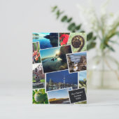 ニュージーランド オーダーメイド フォト コラージュ ポストカード (スタンド正面)