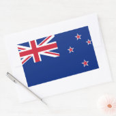 ニュージーランド*カラフル国旗のシール 長方形シール (封筒)