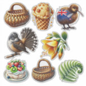 ニュージーランド キウィアーナ セット5 シール (正面)