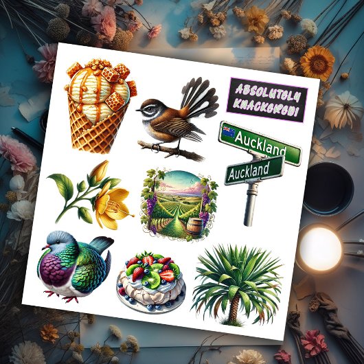 ニュージーランド キウイアナ セット4 シール