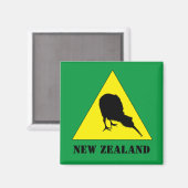 ニュージーランド、キウイバード&ノーゾーン飛んでいる/Aotearoa マグネット (正面/裏面)
