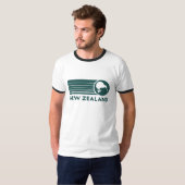 ニュージーランド キウイ ストライプ メンズTシャツ Tシャツ (正面フル)