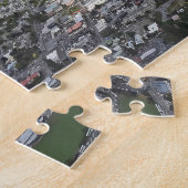 ニュージーランド,クイーンズタウンの空中表示 ジグソーパズル (側面)