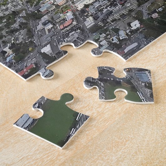 ニュージーランド,クイーンズタウンの空中表示 ジグソーパズル (側面)