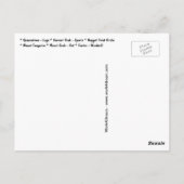 ニュージーランド – クイーンズタウン、トンガリロ、調理師 ポストカード (裏面)