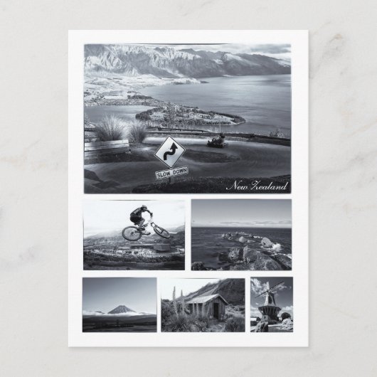 ニュージーランド – クイーンズタウン、トンガリロ、調理師 ポストカード (正面)